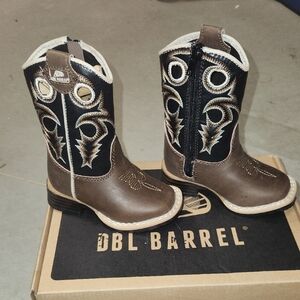 DBL Barrel Kids Western Boots